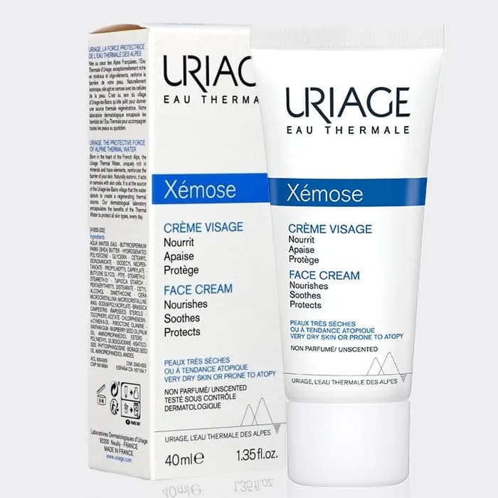مرطوب کننده ترمیم کننده گزموز اوریاژ مدل URIAGE Xemose Face cream Nourishes Soothes Protects — تصویر ۲