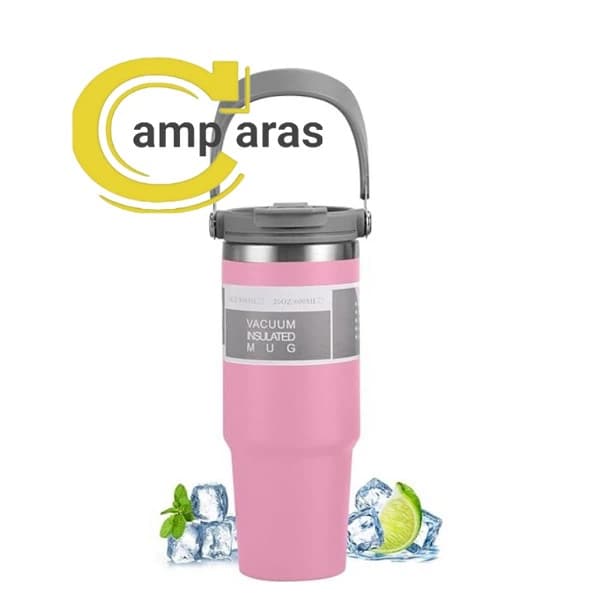 ماگ استیل دوجداره 304 استنلی 600 میلی Stanley دسته دار — تصویر ۲