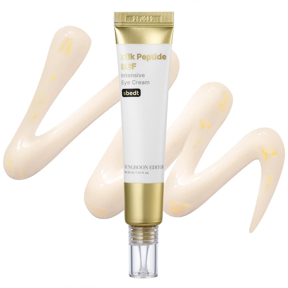 کرم دور چشم ضد چروک و جوانساز پپیتاید ابریشم و EGF سانگ بون ادیتور SUNGBOON EDITOR Silk Peptide EGF Intensive Eye Cream — تصویر ۹