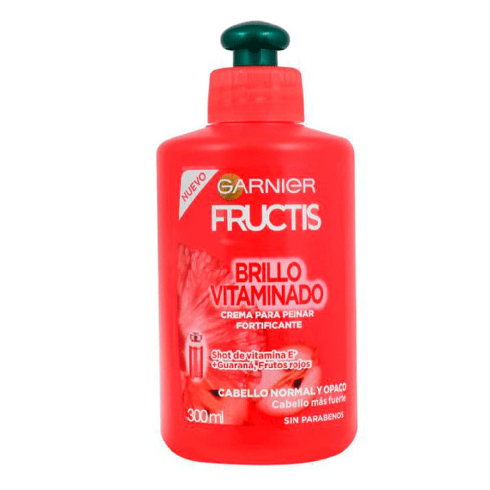 کرم مو درخشان کننده ویتامینه فروکتیس گارنیر گارنیه Garnier Fructis Brillo Vitaminado Hair Cream 300ml — تصویر ۸