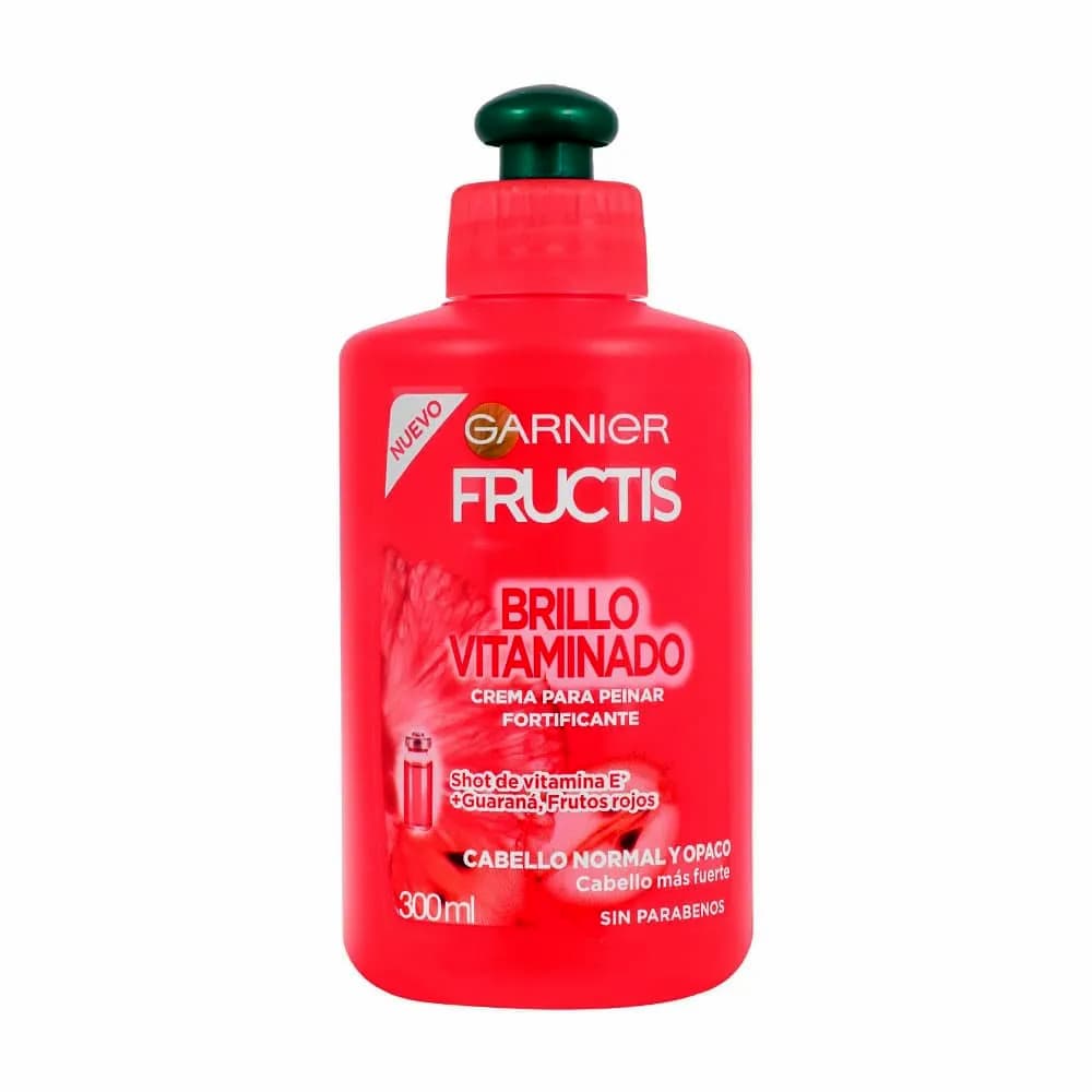 کرم مو درخشان کننده ویتامینه فروکتیس گارنیر گارنیه Garnier Fructis Brillo Vitaminado Hair Cream 300ml — تصویر ۵