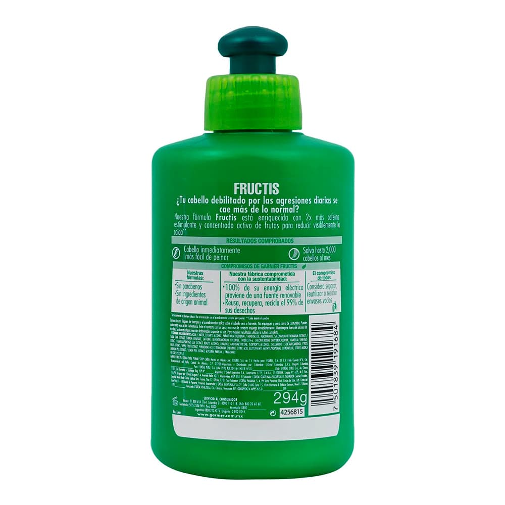 کرم حالت دهنده و ضد ریزش مو فروکتیس گارنیر گارنیه Crema para peinar Fructis Garnier stop caida 300ml — تصویر ۶