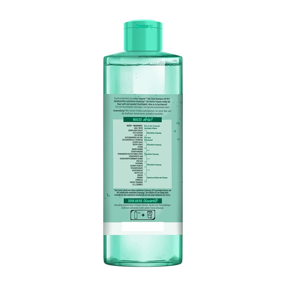شامپو آبرسان آلوئه ورای گارنیر گارنیه هیر فود Garnier Hydrating Aloe Vera Hair Food Shampoo 350ml — تصویر ۲