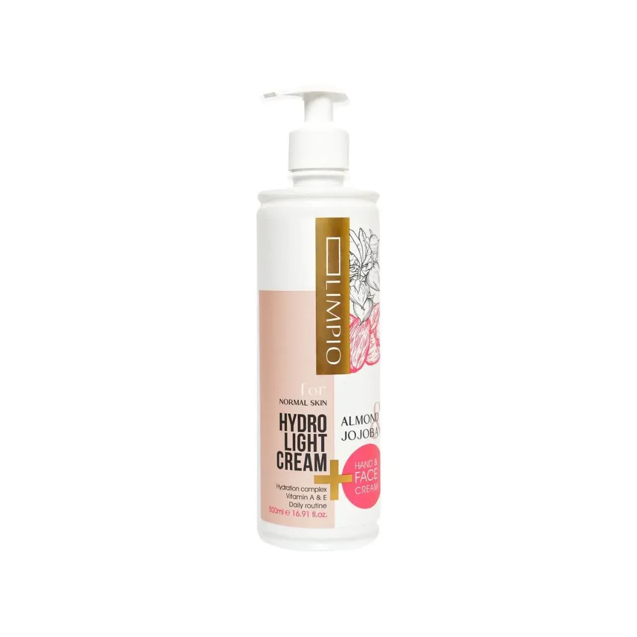 کرم مرطوب کننده روغن جوجوبا و بادام لیمپیو 500ml — تصویر ۳