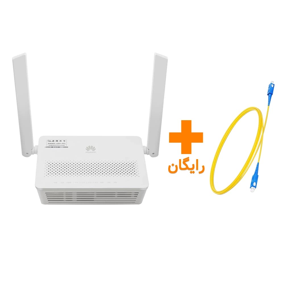 مودم روتر فیبر نوری دوباند هوآوی مدل HUAWEI HS8346X6 استوک رنگ سفید به همراه کابل فیبر رایگان — تصویر ۵