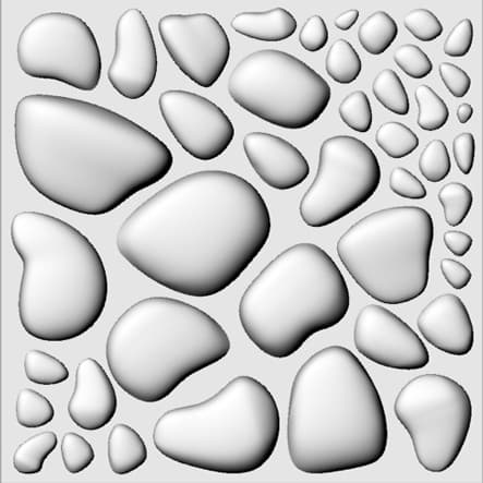 دیوارپوش سه بعدی سنگ رودخانه HDC