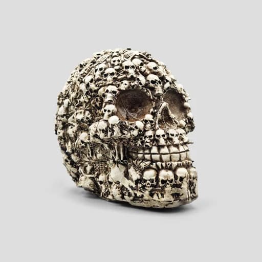 مجسمه جمجمه مدل FullSkulls رنگ استخوانی کد Shah934 — تصویر ۹