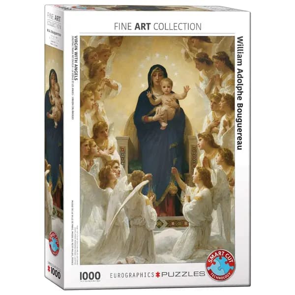 پازل 1000 تکه یوروگرافیکس Eurographics طرح باکره با فرشتگان