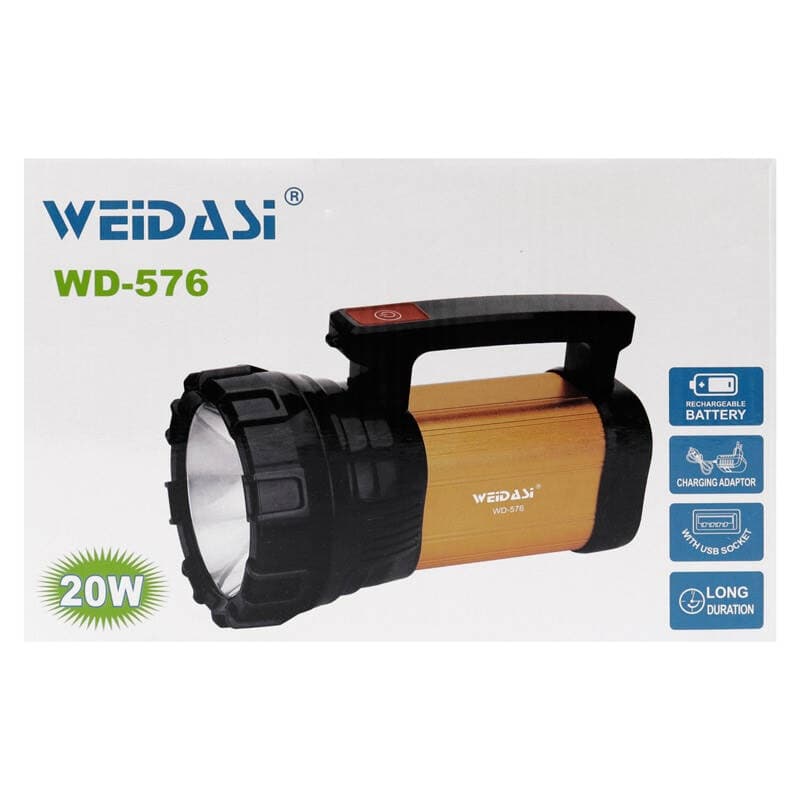 چراغ قوه شارژی ویداسی WEIDASI WD-576 — تصویر ۱۱