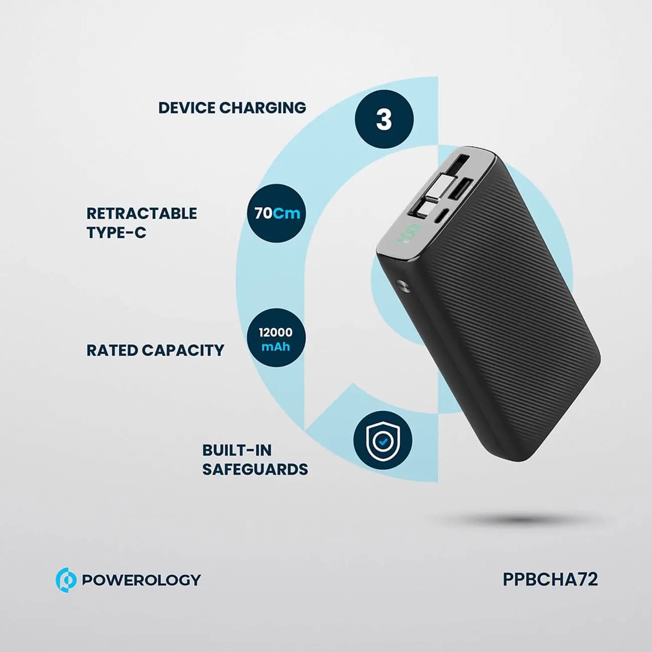 پاوربانک پاورولوژی مدل PPBCHA72 ظرفیت 20000 میلیآمپر | Powerology — تصویر ۱۲