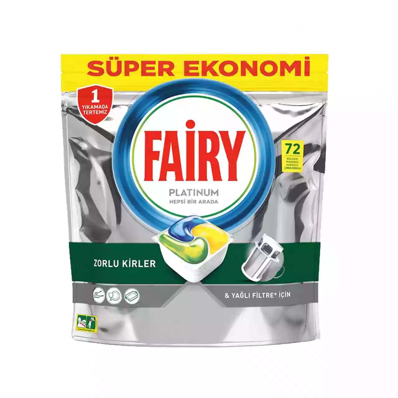کپسول ماشین ظرفشویی ۷۲ عدد پلاتینیوم فیری – fairy — تصویر ۲