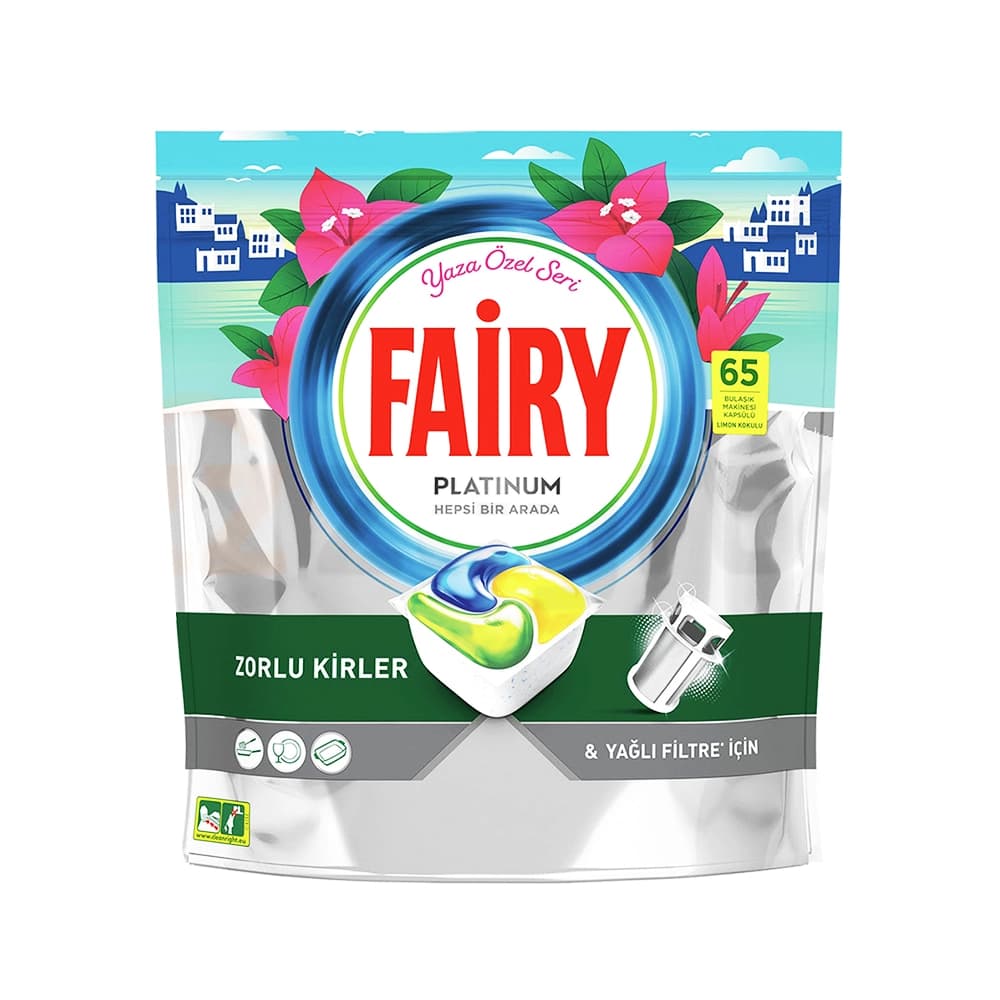 کپسول ماشین ظرفشویی ۶۵ عدد پلاتینیوم فیری – fairy — تصویر ۳