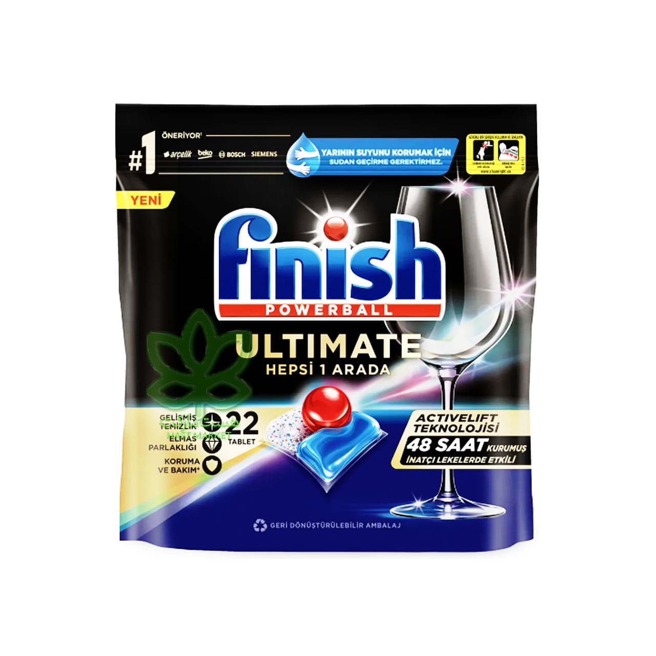 قرص ماشین ظرفشویی فینیش اولتیمیت 22 عدد – finish — تصویر ۳