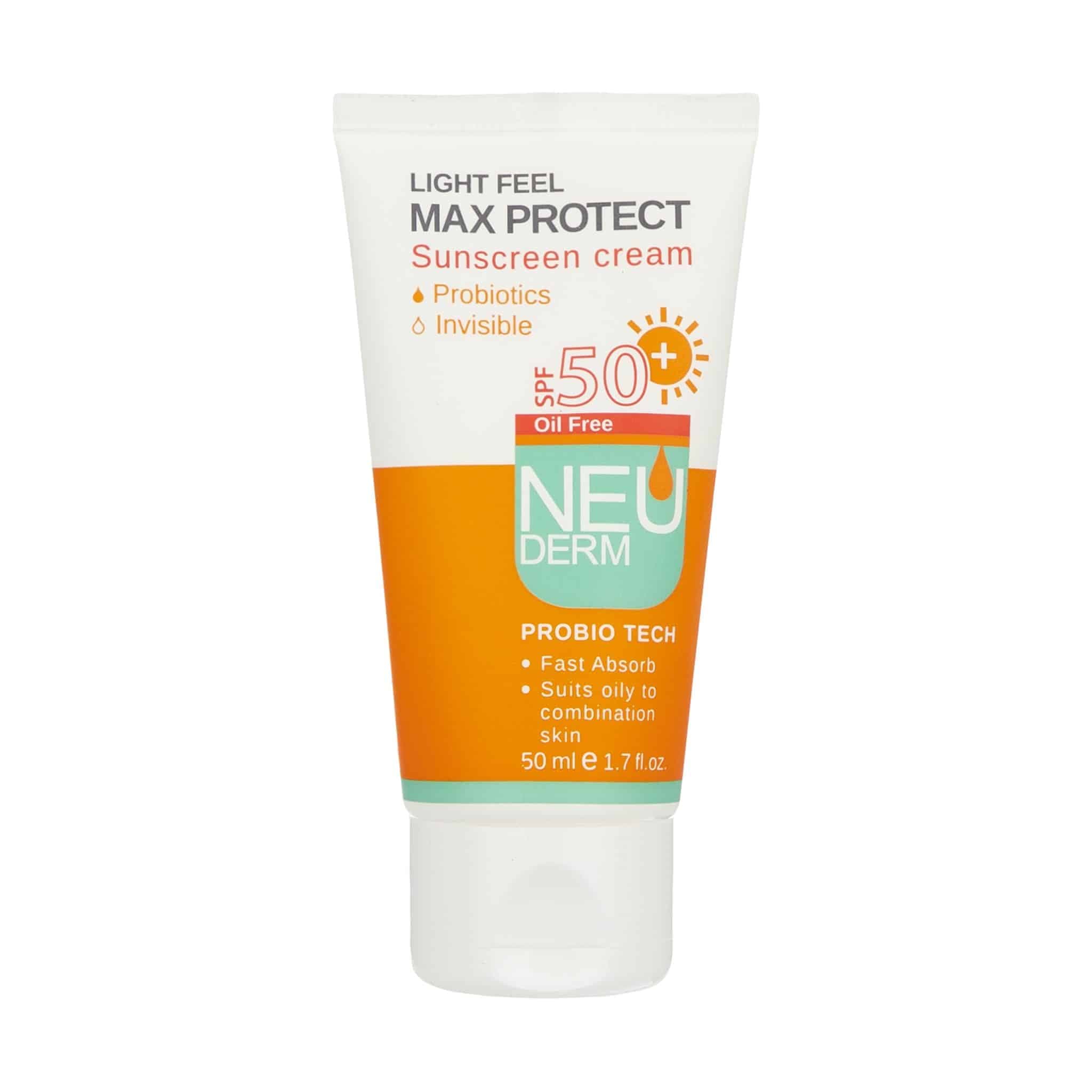 کرم ضد آفتاب نئودرم بی رنگ فاقد چربی Max Protect spf50 — تصویر ۷