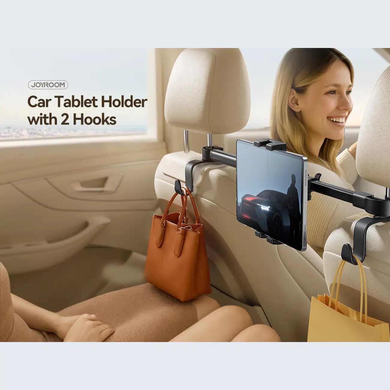 هولدر تبلت صندلی عقب جویروم Joyroom مدل JR-ZS380 بازودار — تصویر ۵