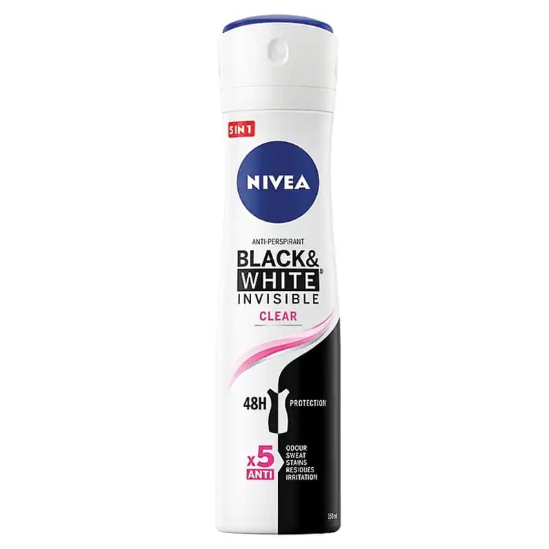 اسپری زنانه نیوا Black & White Clear حجم 150 میل