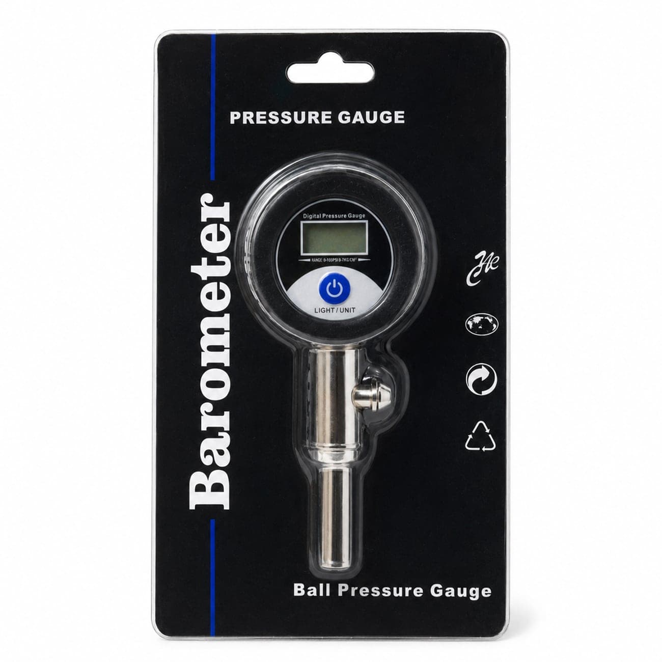 فشارسنج دیجیتال باد توپ Barometer با محدوده سنجش 20psi — تصویر ۸