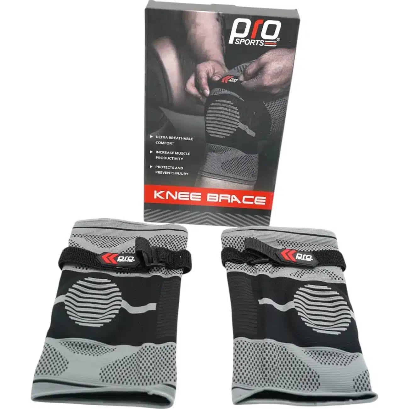 زانوبند ورزشی پرو اسپورتز PRO SPORTS مدل KNEE BRACE آتل دار جفتی — تصویر ۱۲