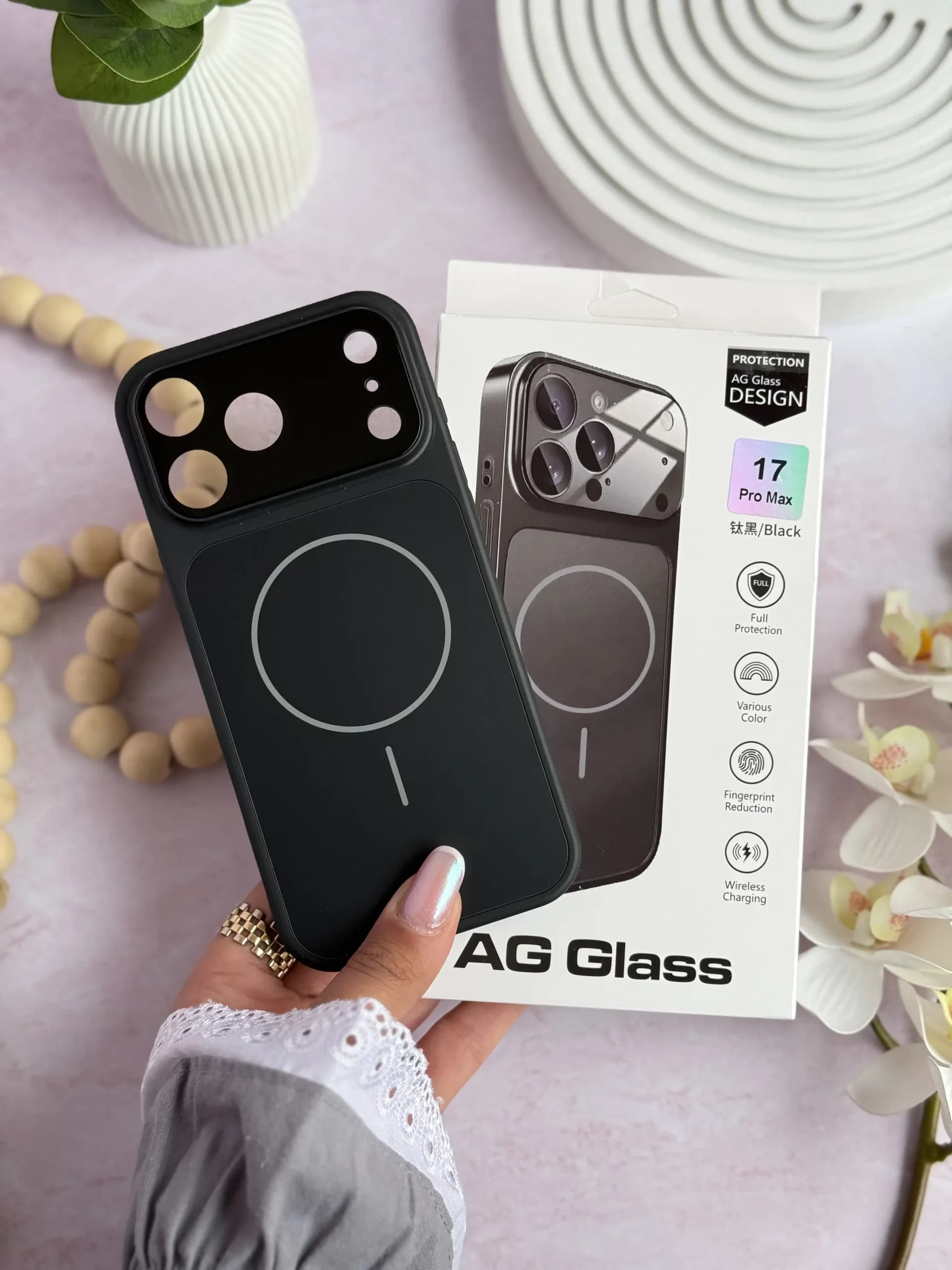 قاب AG GLASS ^ مشکی ^ (کدC2152) — تصویر ۶