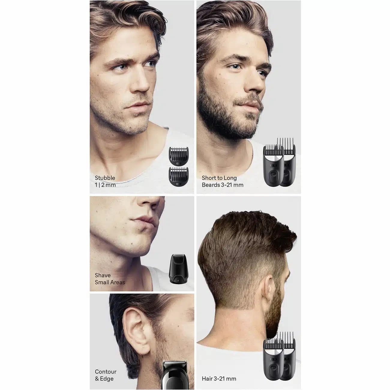 ماشین اصلاح شارژی براون Braun مدل MGK3410 شش کاره — تصویر ۳