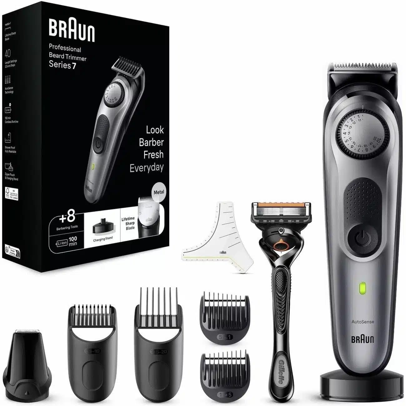 ست ماشین اصلاح شارژی براون Braun مدل BT7420 ضدآب — تصویر ۲