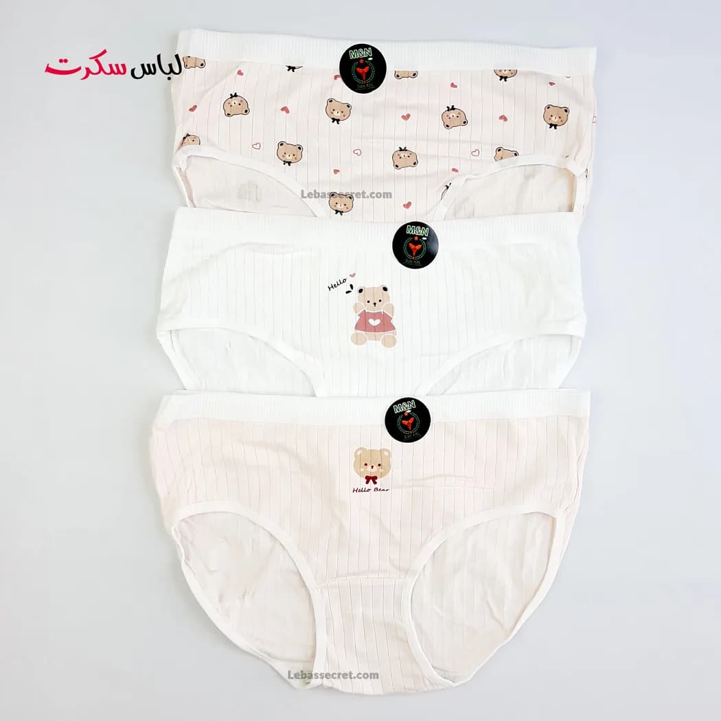 شورت اسلیپ زنانه بسته 3 عددی Ls049 — تصویر ۳