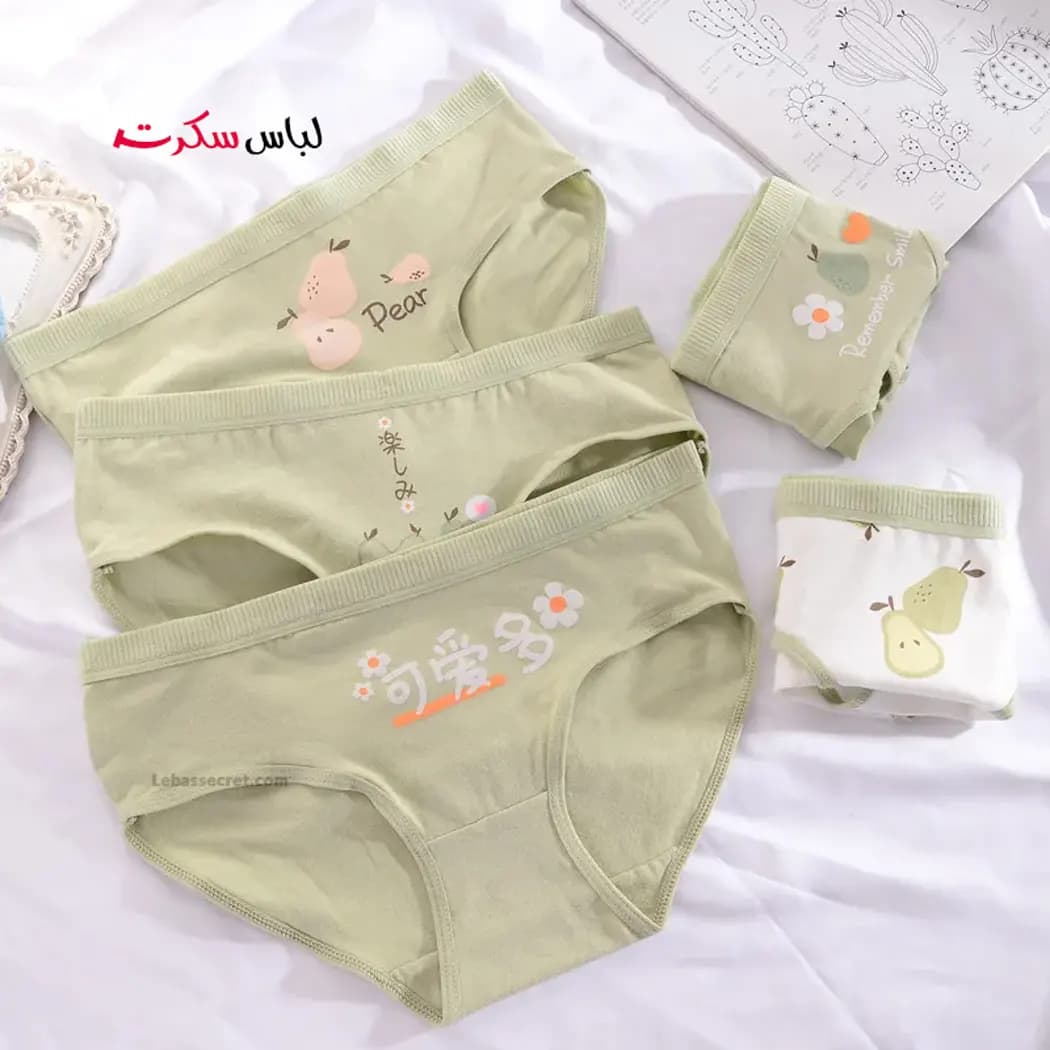 شورت نخی فانتزی بسته 3عددی ls195 — تصویر ۹
