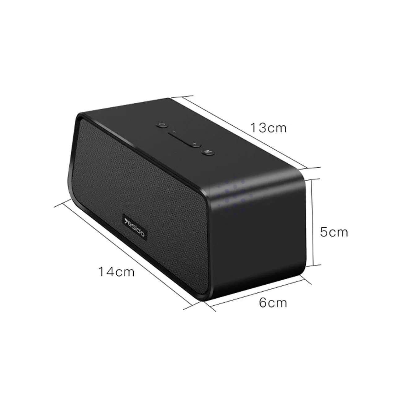 اسپیکر بی سیم 6وات Yesido مدل YSW01 با درگاه رم و USB و AUX – مشکی (گارانتی 18 ماه تعویض نیکان همراه) — تصویر ۶