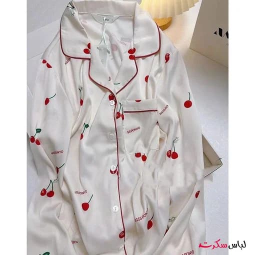 بلوز و شلوار راحتی زنانه ساتن lslux0036 — تصویر ۹