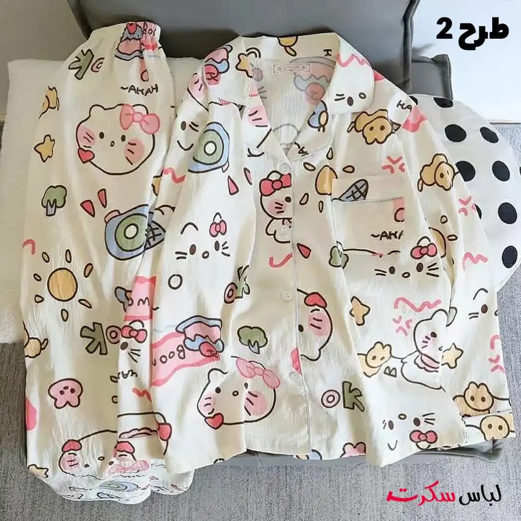 ست بلوز و شلوار راحتی فانتزی زنانه ls0098 — تصویر ۱۱