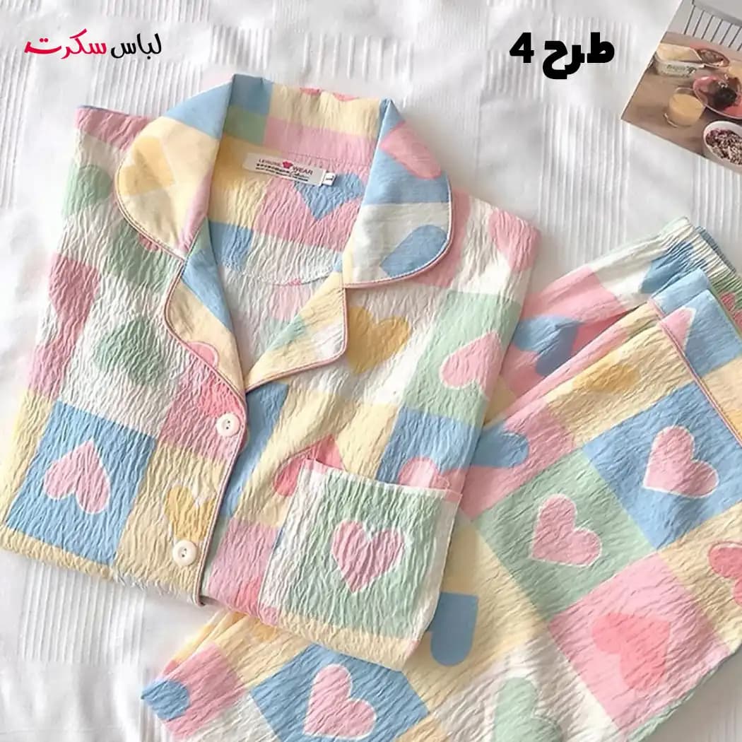 ست بلوز و شلوار راحتی فانتزی زنانه ls0098 — تصویر ۶