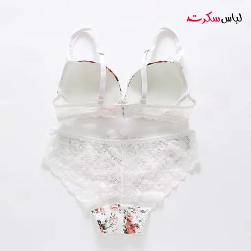 ست شورت و سوتین فنردار جکدار گلدار ls193 — تصویر ۶