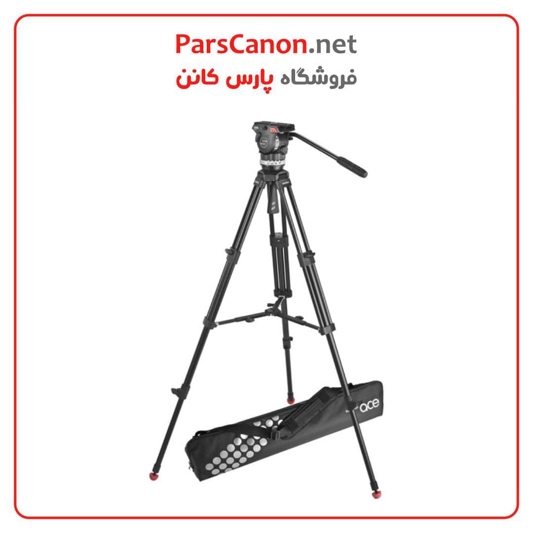 سه پایه ساچلر Sachtler Ace M 2 Fluid Head with 2-Stage Aluminum Tripod & Mid-Level Spreader — تصویر ۴