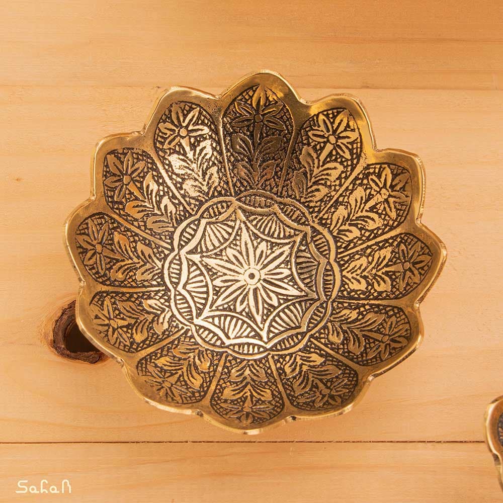 ست هفت سین برنجی آنتیک کد 1147 — تصویر ۹