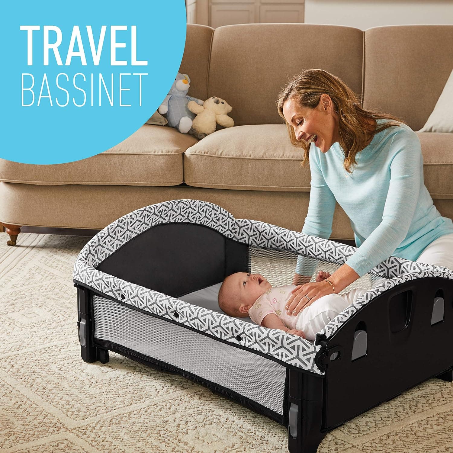 تخت و پارک گراکو مدل Pack ’n Play Newborn2Toddler Mahan — تصویر ۹