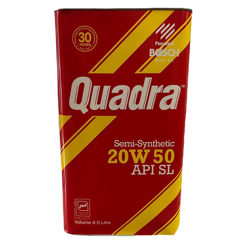 روغن موتور بوش مدل کوادرا 20W50 SL حجم 4.5 لیتر — تصویر ۱۰