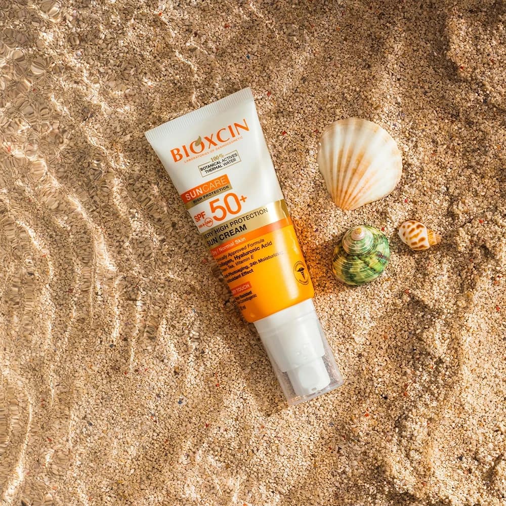 کرم ضدآفتاب بیرنگ بیوکسین +SPF50 مناسب پوست معمولی و خشک حجم 50 میلیلیتر — تصویر ۷