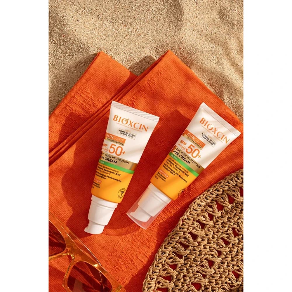 کرم ضدآفتاب بیرنگ بیوکسین +SPF50 مناسب پوست چرب حجم 50 میلیلیتر — تصویر ۸