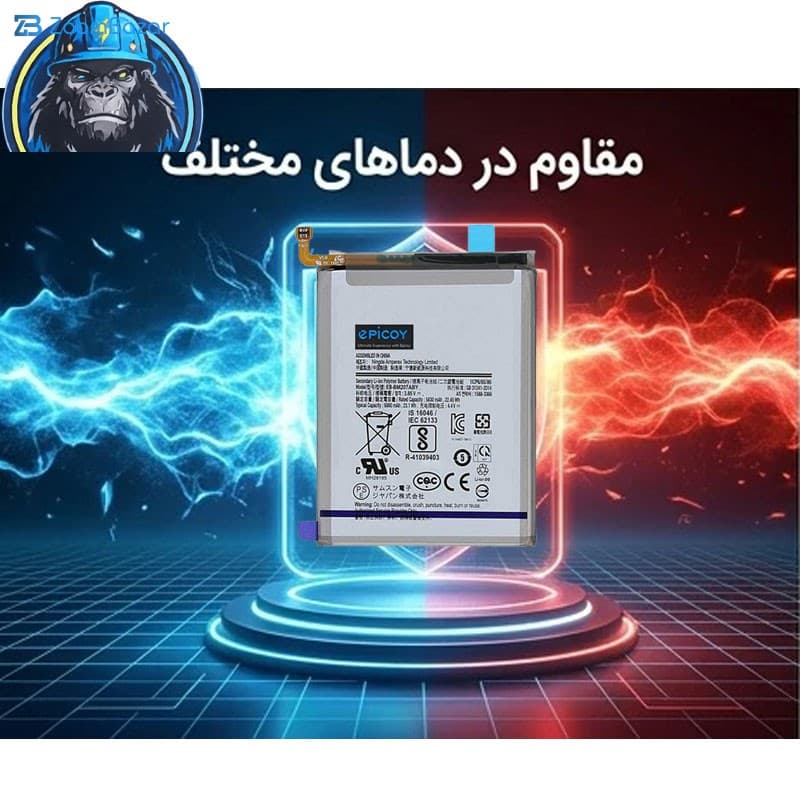باتری موبایل اپیکوی مدل Gorillong-EAS ظرفیت 6000 میلی آمپر ساعت سازگار با گوشی موبایل سامسونگ Galaxy M30s — تصویر ۹