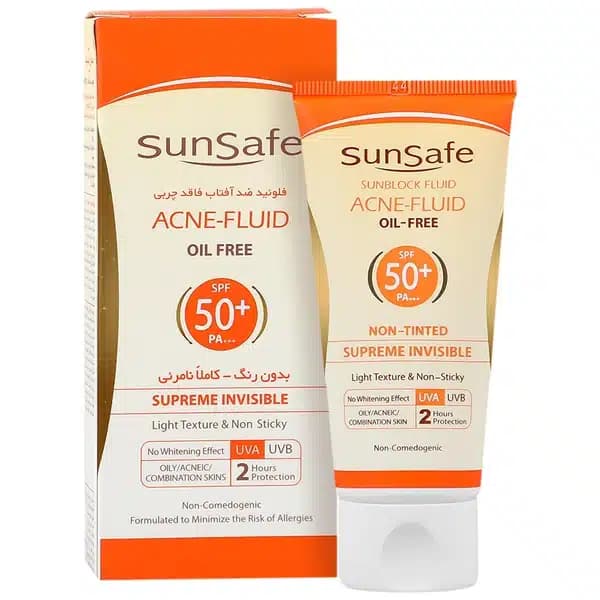 فلوئید ضد آفتاب فاقد چربی SPF50 سان سیف — تصویر ۱۰