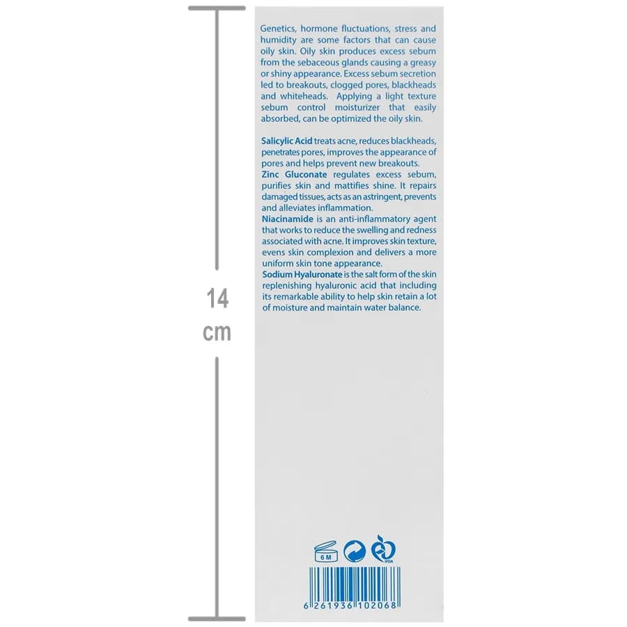 کرم ژل آنتی آکنه مناسب پوست های دارای آکنه حاوی 30AHA+BHA+PHA گرمی-اسکوویت — تصویر ۵