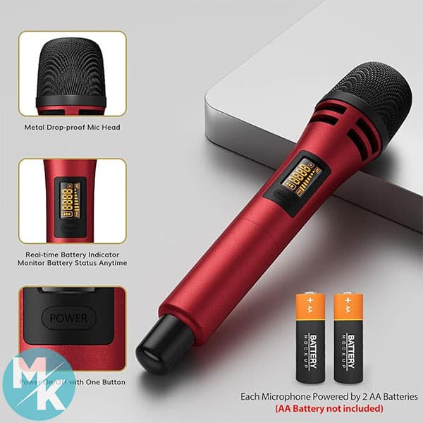 میکروفون بیسیم دینامیک برند TONOR مدل tw320 (پک دو عددی) — تصویر ۳