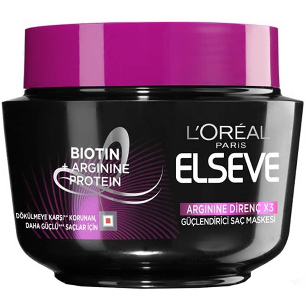 ماسک مو لورآل مشکی مدل Arginine Resist ظرفیت 300 میلی لیتر — تصویر ۵