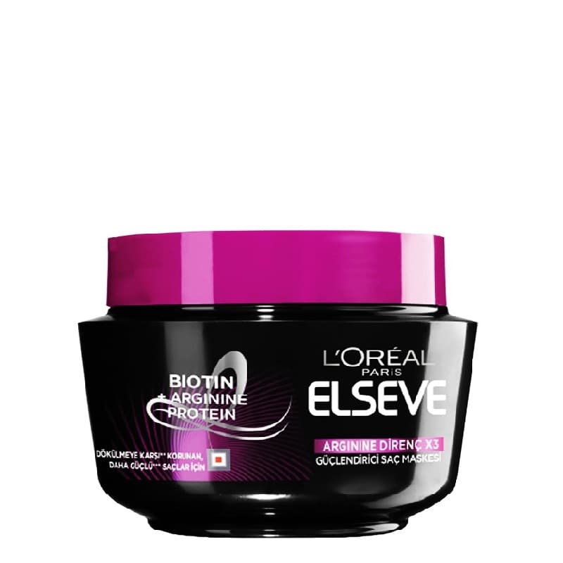 ماسک مو لورآل مشکی مدل Arginine Resist ظرفیت 300 میلی لیتر — تصویر ۲
