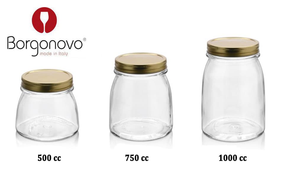 بانکه روستیک درب پیچی بورگونوو ایتالیا Borgonovo 1000ml — تصویر ۵