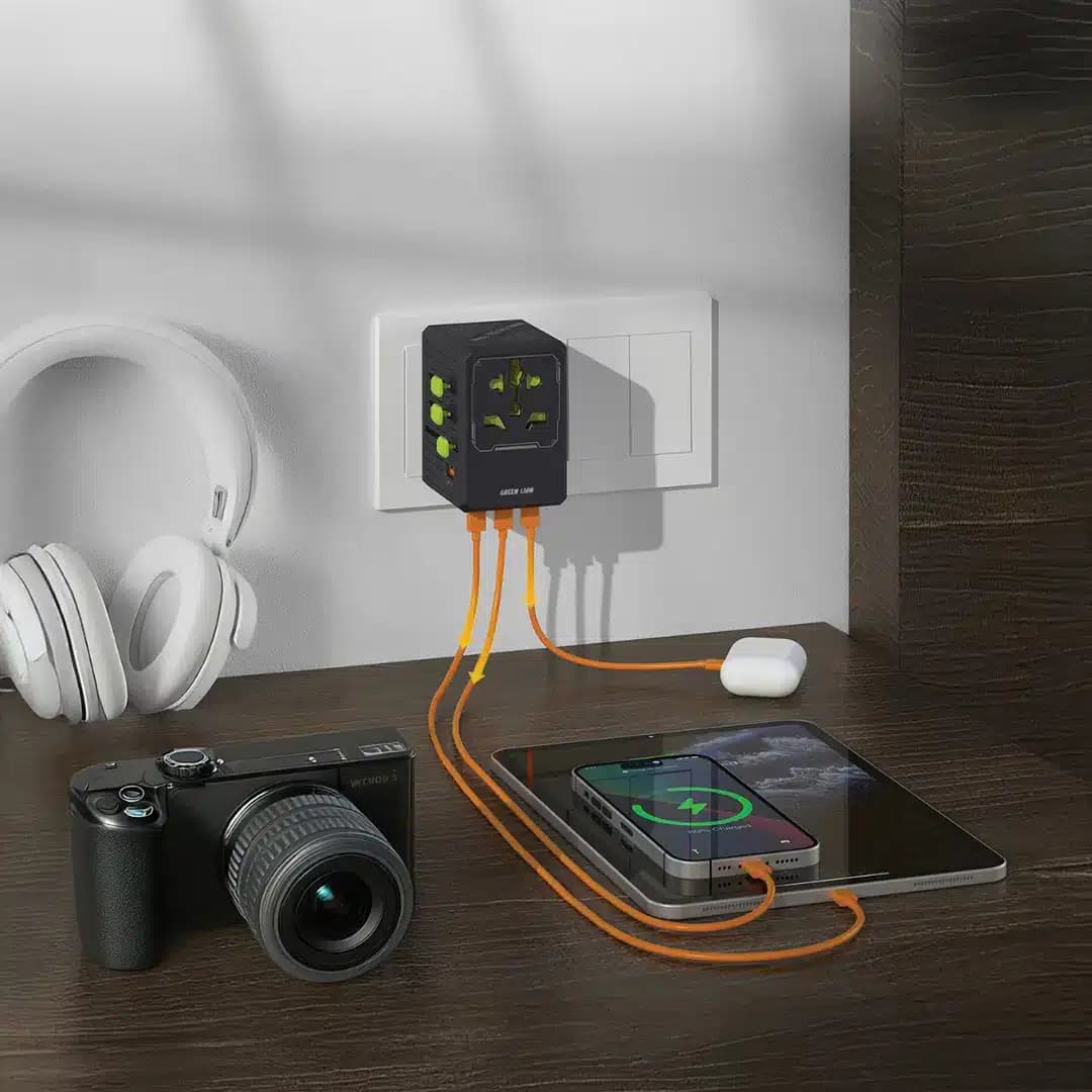 آداپتور گرین لاین Green Lion GaN Adapter 35W 6 in 1 | 2 in 2 Cable — تصویر ۸