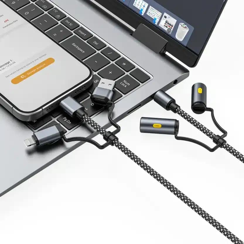 کابل شارژ 6 کاره گرین لاین Green Lion 6 in 1 Cable Charging, Led Light, Ignition — تصویر ۱۱