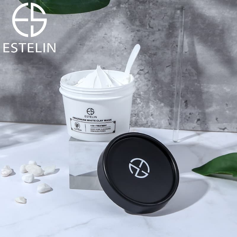 ماسک خاک رس سفید سم زدا قوی استلین حجم100گرم ESTELIN Amazonian White Clay Mask — تصویر ۱۱