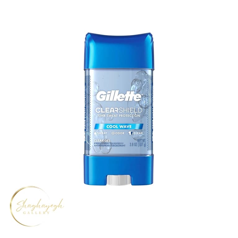 مام ژلهای ضد تعریق و خوشبوکننده 72 ساعته ژیلت کول ویو 107 گرم Gillette Clear Shield Cool Wave Clear Gel Antiperspirant Deodorant 107g
