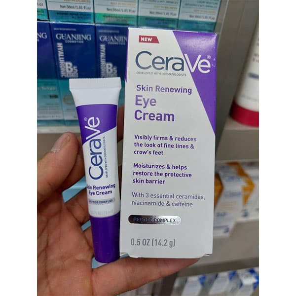 کرم دور چشم بازسازی چین و چروک سراوی Cerave Skin Renewing — تصویر ۷